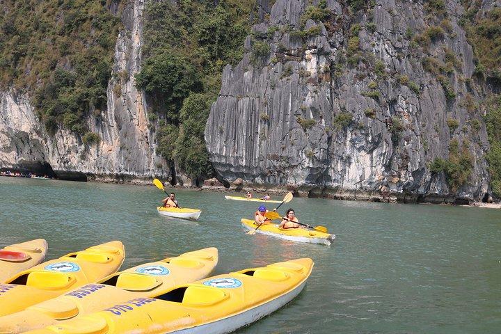 Halong Bay Day Tour Islands, Cave, Kayak. Lunch. All inclusive