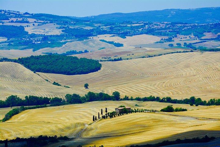 Private Tour: Orcia Valley to Montalcino and Montepulciano with Brunello Wine Tasting
