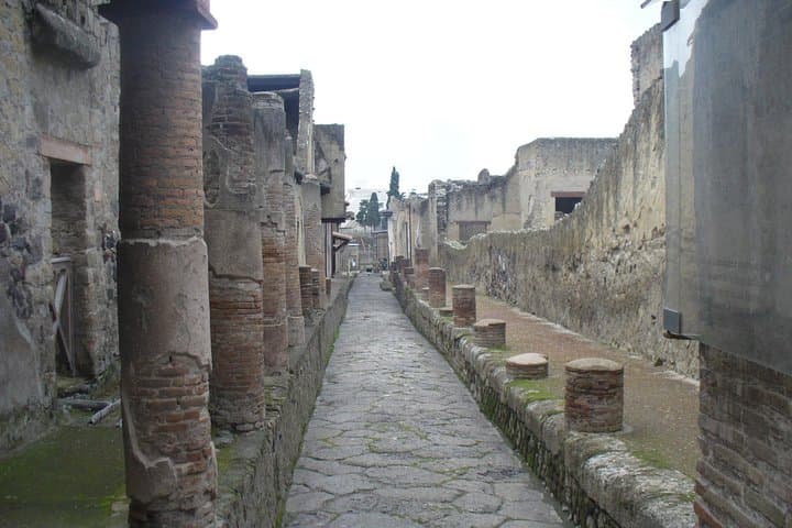 Archaeological Tour: Ruins of Herculaneum+Oplontis+Pompeii (Full Day)