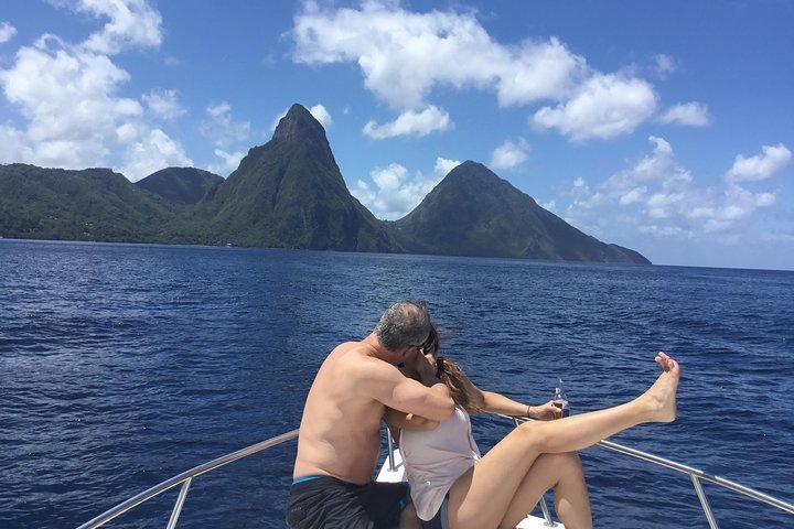St. Lucia Private Boat Tour, Mud Bath, Waterfall & Beach Time