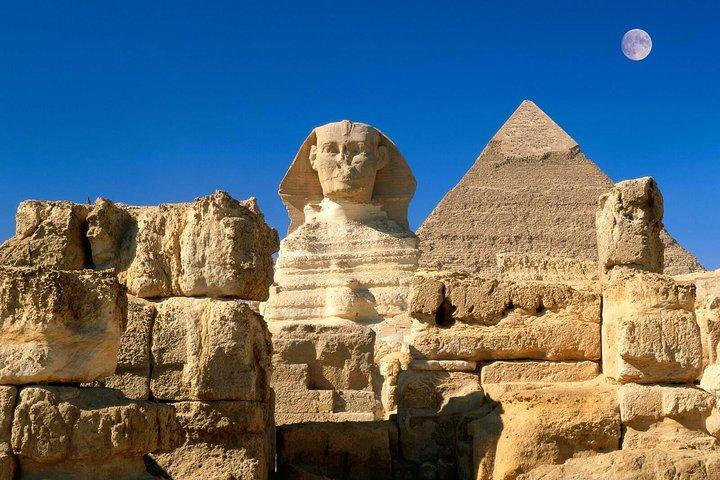 Cairo: 2 Half Days Driver & Guide Giza Pyramids The Museum Sakkara Memphis,