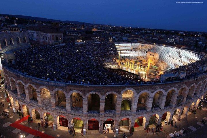 Transfer from Lake Garda to Verona Arena and Opera Ticket