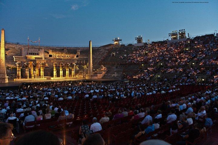 Transfer from Lake Garda to Verona Arena and Opera Ticket
