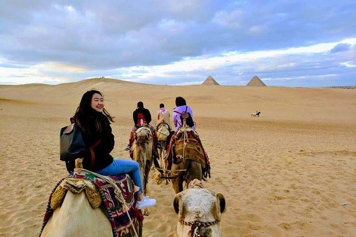 Private sightseeing Tour: Giza Pyramids & Memphis & Saqqara & camel ride