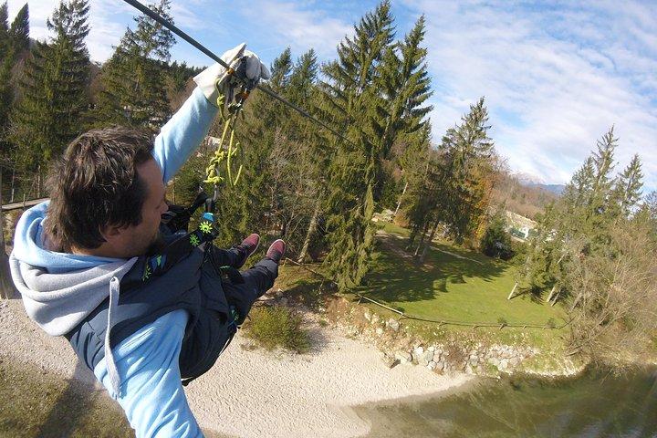 Rafting and zipline in Bled Slovenia