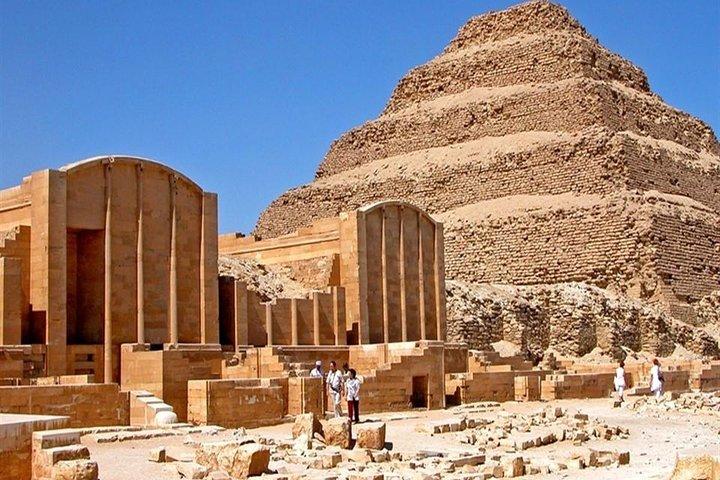 Giza Pyramids and Memphis and Saqqara and Dahshur from Cairo