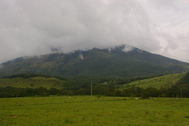 Miravalles Volcano and Waterfalls from Playa Hermosa