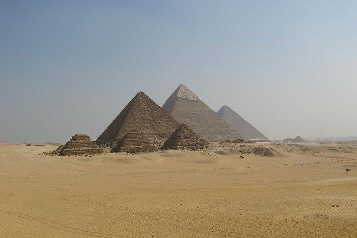 Private Guided Tour for Families to Saqqara Dahshur and Giza including Camel Ride and Lunch from Cairo