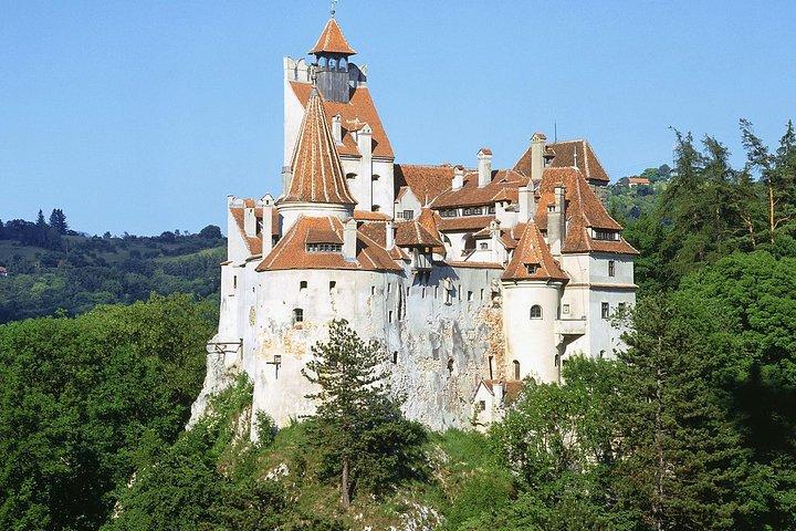 Dracula's Castle, Peles Castle and old town Brasov from Bucharest