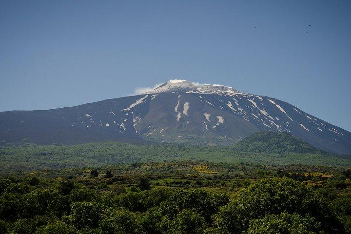 Mount Etna and Alcantara Gorges from Taormina