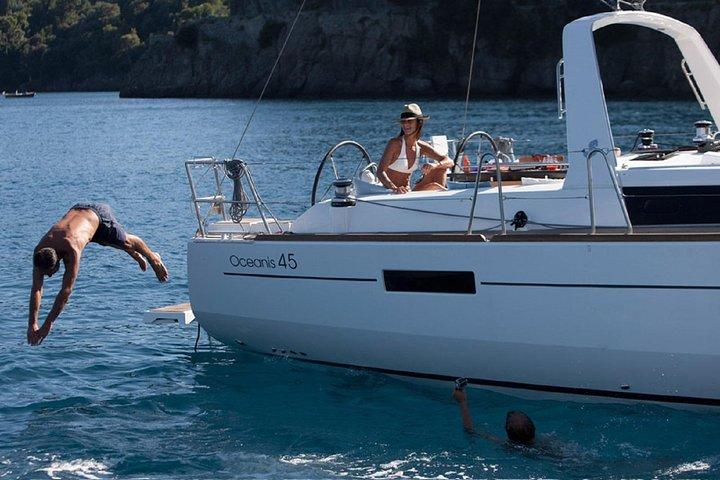 Santorini Caldera Private Sailing Boat Cruise