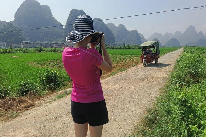 1 Day Yangshuo Countryside Cycling and Yulong bamboo boat Private Tour