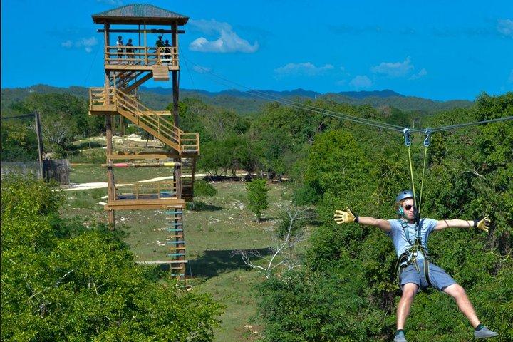 Jamwest Reggae Zipline Tour from Negril