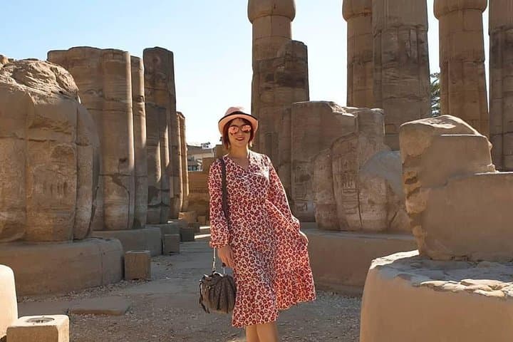 East bank Luxor and Karnak temple from Luxor hotels or Nile cruise with Lunch
