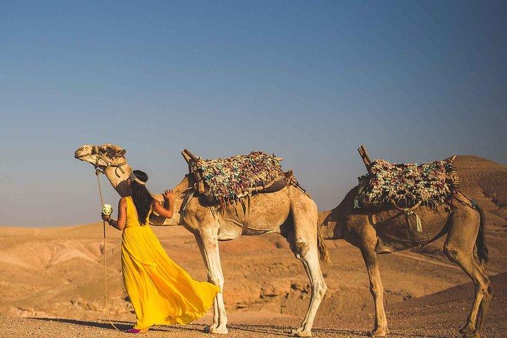 Marrakech: Agafay Desert & Atlas Mountains Tour With Camel Ride