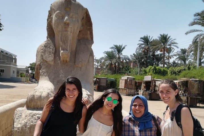 Giza pyramids, Sphinx, Sakkara Pyramid ,Memphis & Pyramid Inside