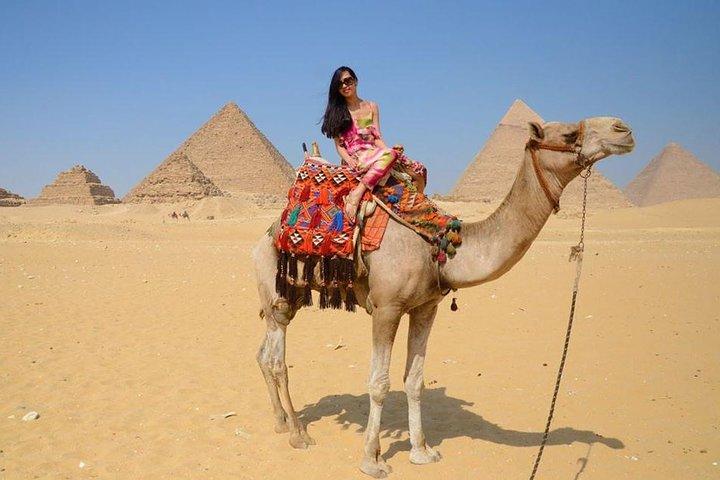 Private Tour Giza pyramids. Sphinx , Camel Ride and Nile River Felucca Boat ride