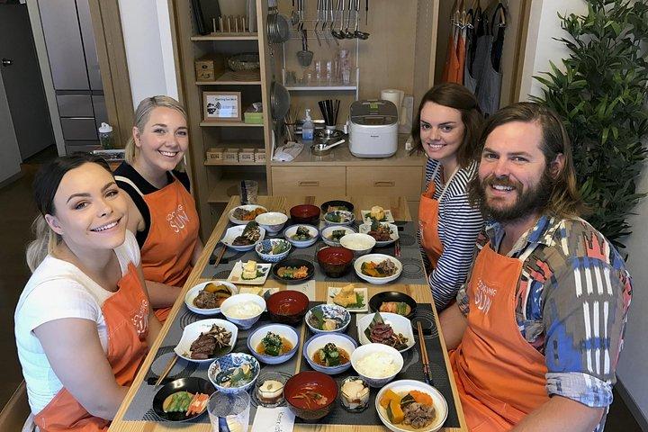 Small-Group Wagyu Beef and 7 Japanese Dishes Tokyo Cooking Class
