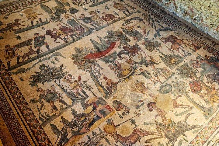 Villa Romana Del Casale in Piazza Armerina and Valley Of Temples in Agrigento