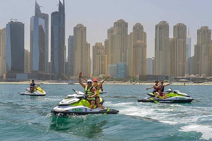 Go on a Jet Ski Safari Adventure to Burj al Arab, Palm Jumeirah and Dubai Marina