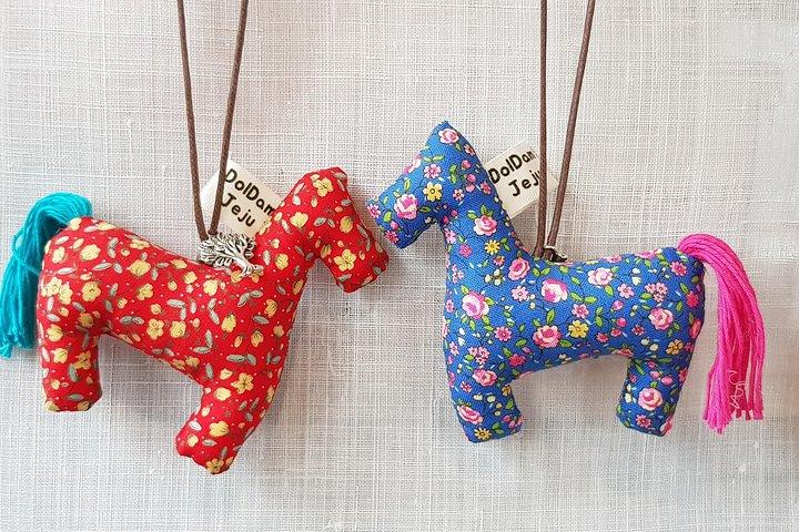 Making Jeju Pony Doll at Peaceful Seaside cafe