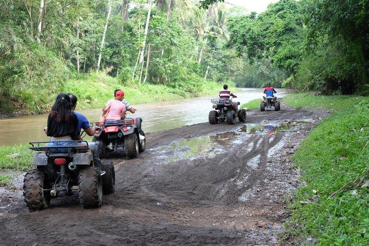 Bali Atv Quad Bike Through Tunnel and Waterfall