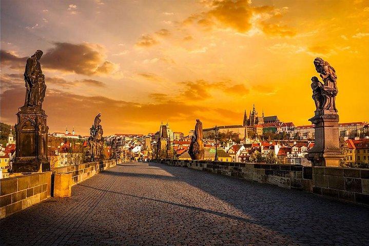 Prague Private City Walking Tour with Transit by Car