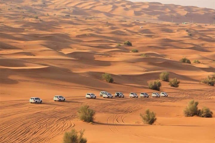 Evening Red Dunes Desert Safari: BBQ Dinner & Adventure Awaits!