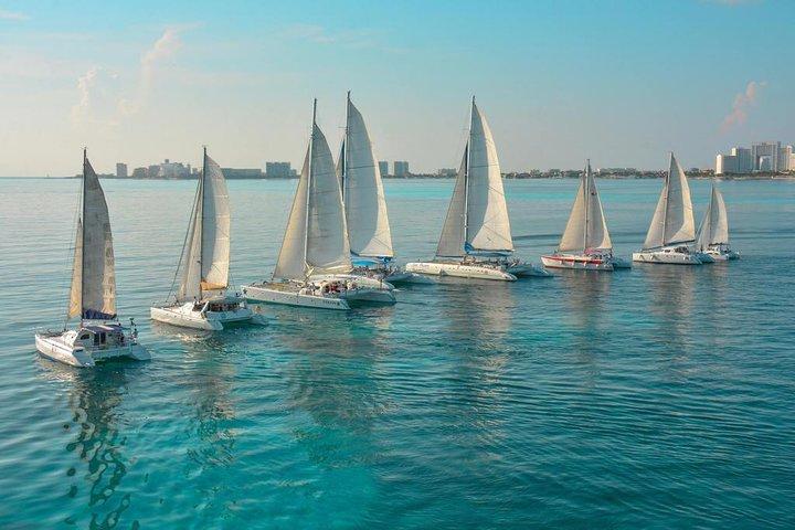 Sail To Isla Mujeres By Catamaran Buffet And Drinks Included