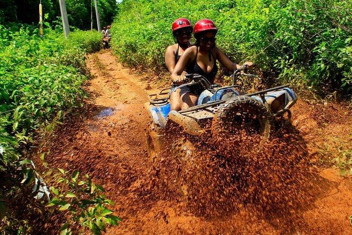 Atv , ziplines and cenote jungle adventure