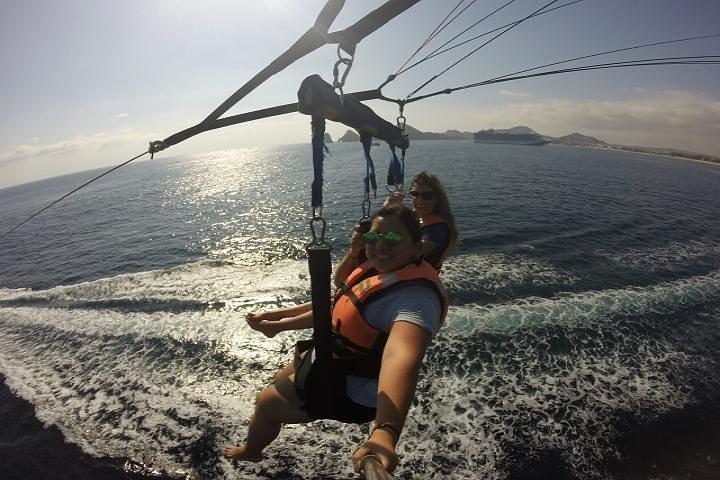 Single or Double Parasailing in Cabo with Views of The Arch