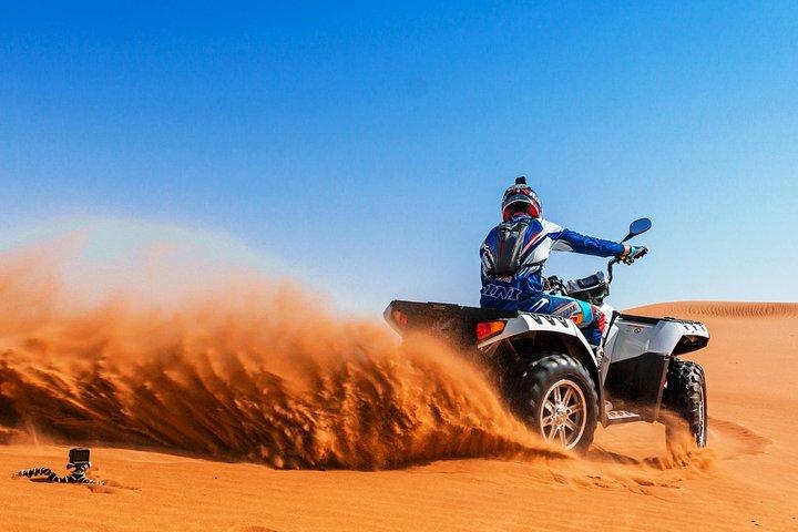 Exciting Quad Bike Experience with Dune Bashing, Sand boarding and Refreshments