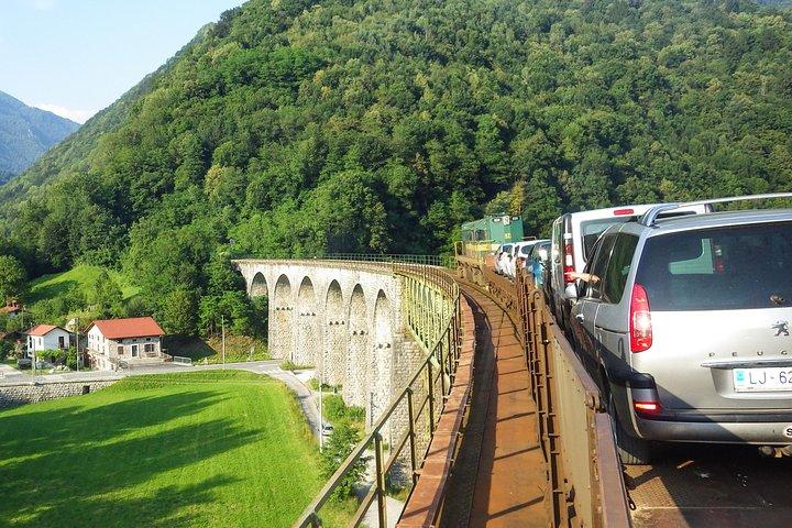 Scenic train, Emerald River, Triglav National Park & Soča valley