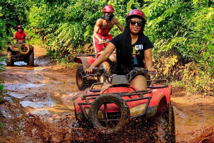 Atv , ziplines and cenote jungle adventure