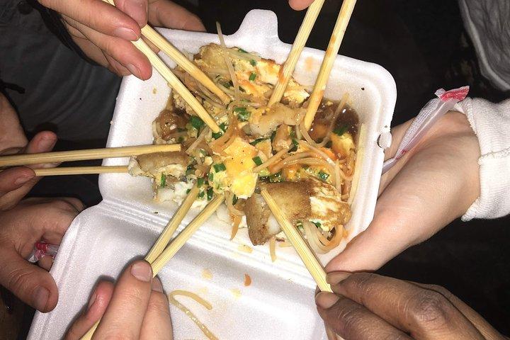 Hidden Gems Private Street Food by scooters with girl drivers.