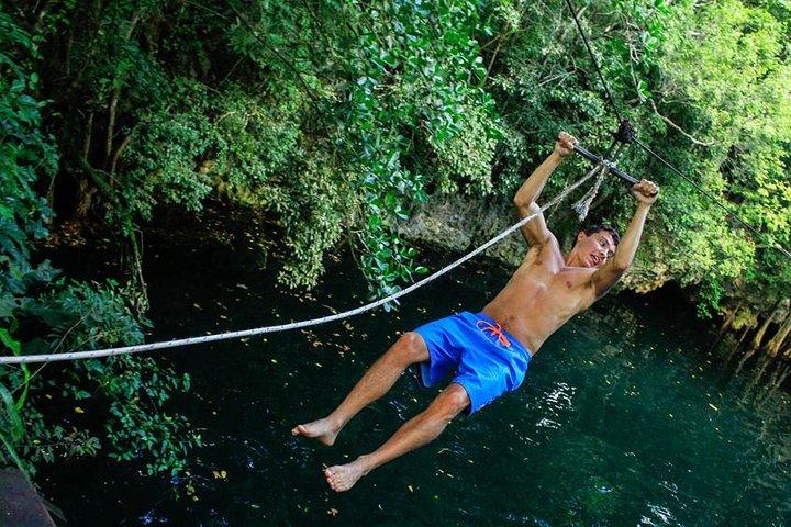 ATV and Speedboat in Cancun, Cenote, Ziplines, Lunch and Transport Included