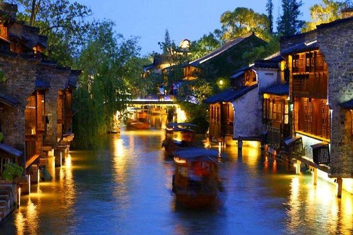 Wuzhen Ancient Water Town Private Night Tour from Hangzhou