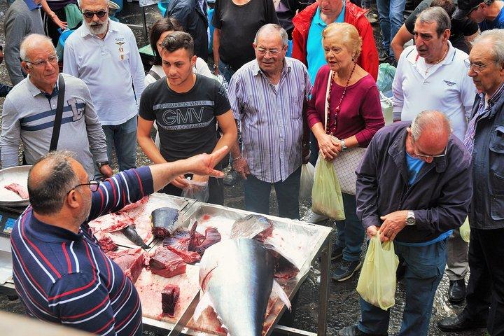 Catania Street Food & Market Tour + Lava Cave (All-Inclusive)