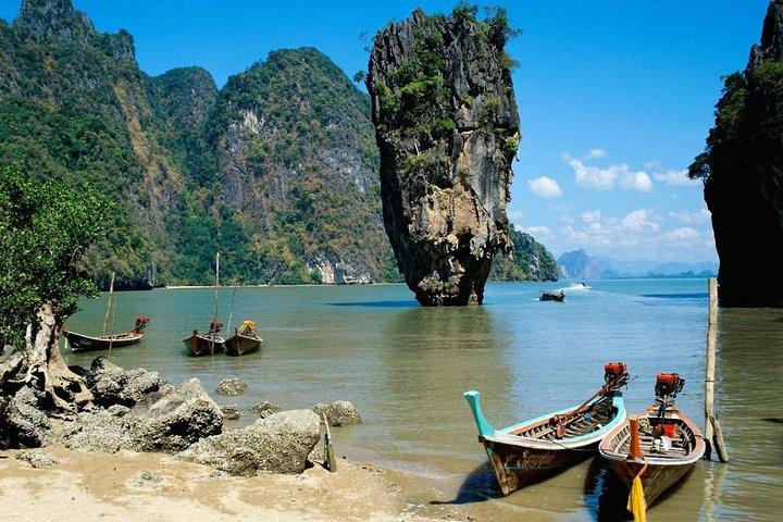 Explore Phuket James Bond Island by Longtail Boat + Sea Canoeing