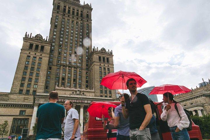 Communist Warsaw: private tour by retro minibus with hotel pickup