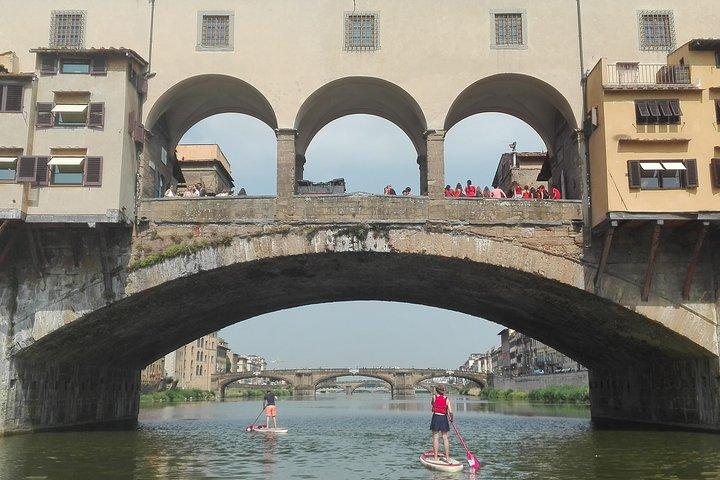 SUP at Ponte Vecchio with a Floating Drink - Florence Paddleboarding