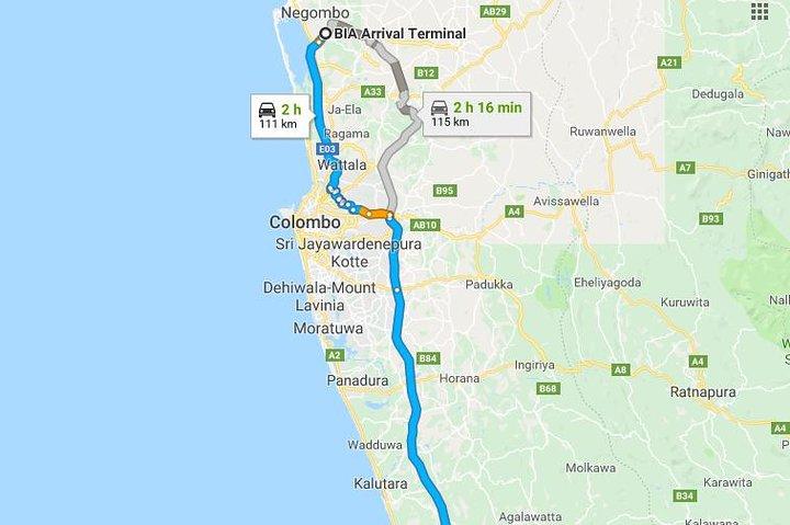 Private Taxi from Sri Lanka Airport (CMB-BIA) to Taru Villas - The Muse Bentota