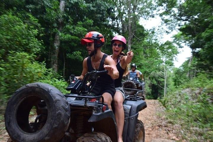 Experience ATV (shared) Ziplines & Cenote with Lunch from Cancún