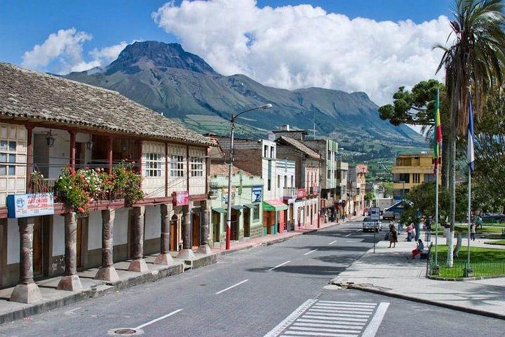 Otavalo Marketplace and Cotacachi Town from Quito
