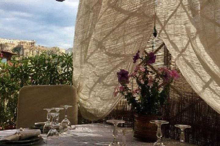 Delicious Greek Dinner Overlooking the Acropolis