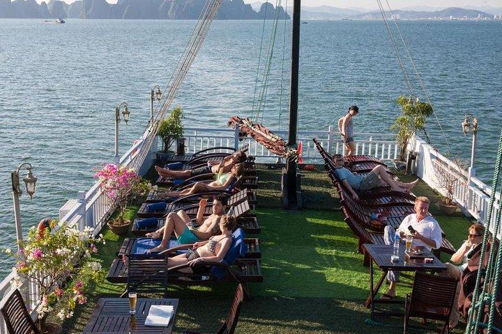 3-Day Cruise on Ha Long Bay with Kayaking, Swimming, Cooking Class,...