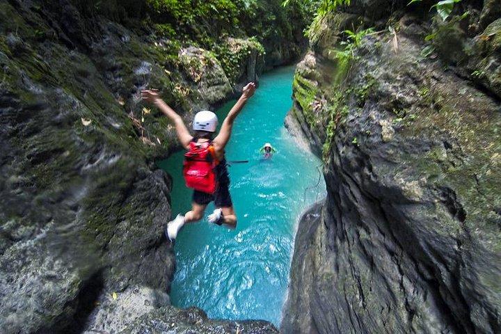 Oslob Whale shark swimming & Canyoneering Adventure, Kawasan Falls Day Tour