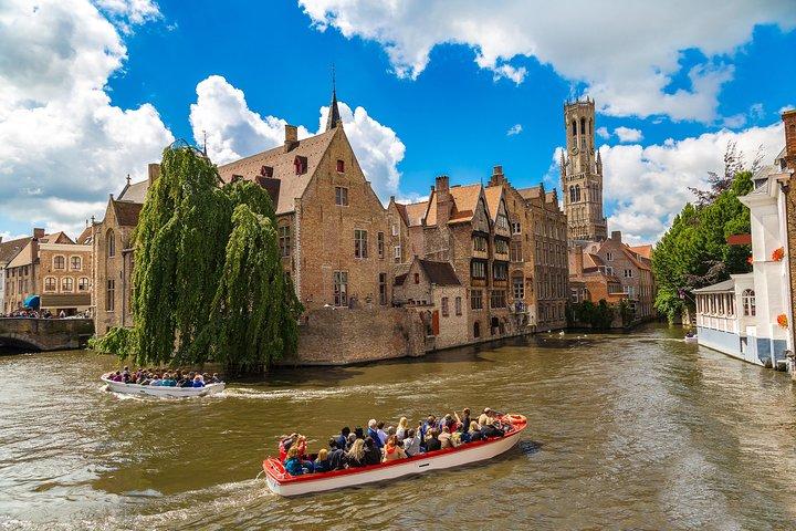Bruges Guided or Audio Trip with Canal Cruise Option from Paris