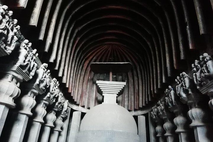 2000 year old Buddhist trail to Karla & Bhaja Caves as a day trip from Mumbai