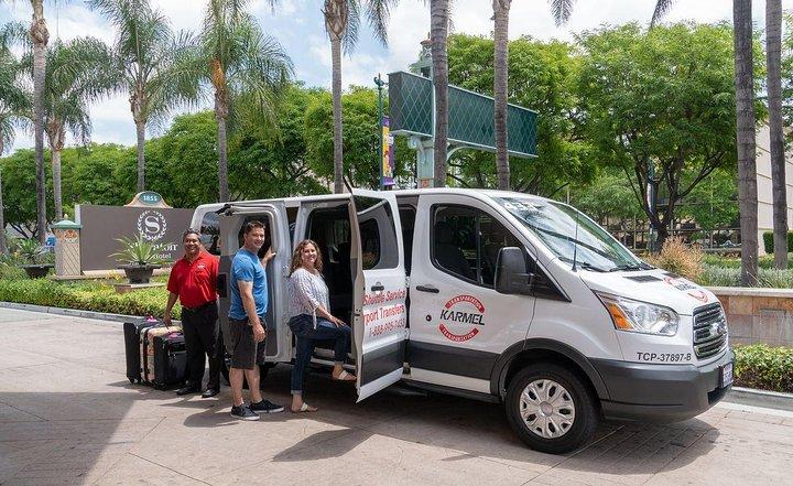 Shared ride Arrival Transfer John Wayne airport to Anaheim hotels